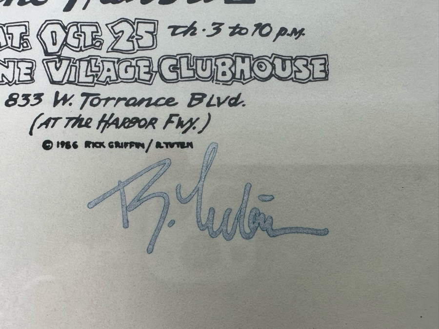 Autographed South Bay Surf Band Reunion 1986 Conert Poster The Bel-Airs, The Challengers Framed 9 X 11 [Photo 9]