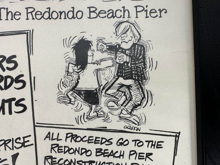 Surf Band Reunion 1988 Conert Poster A Benefit For The Redondo Beach Pier The Bel-Airs, The Packards, The Halibuts Framed 9.5 X 12 [Photo 5]