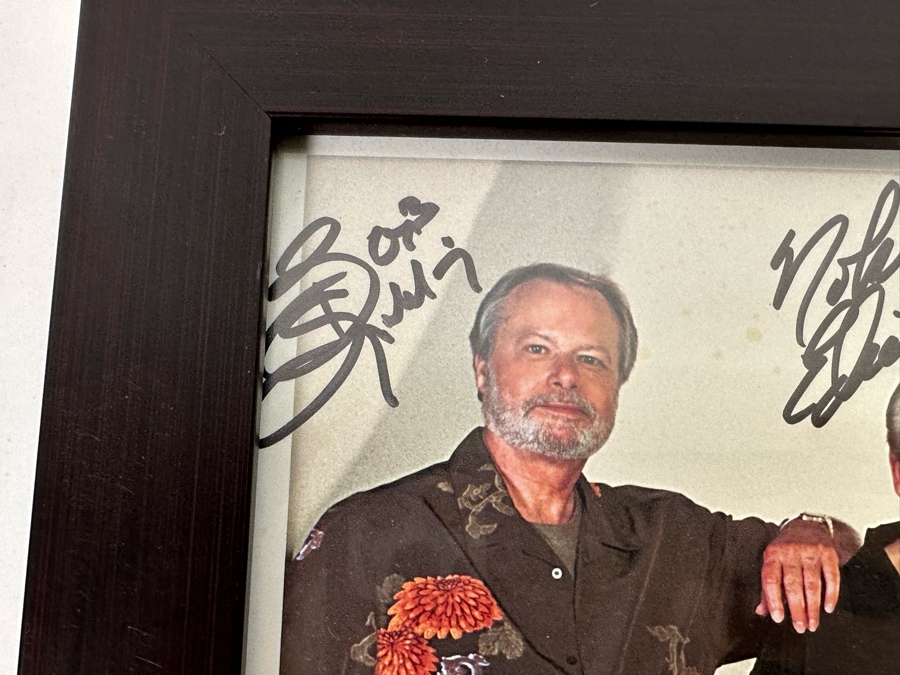 Autographed Color Photograph Of The Surf Music Band The Ventures With Several The Ventures Guitar Picks Framed 12 X 10 [Photo 5]