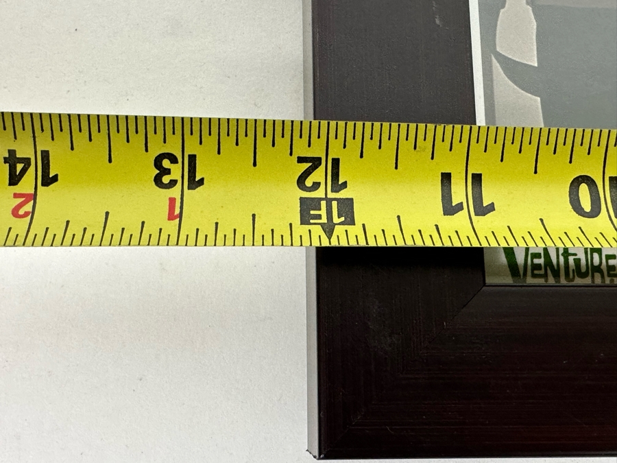 Autographed Color Photograph Of The Surf Music Band The Ventures With Several The Ventures Guitar Picks Framed 12 X 10 [Photo 12]