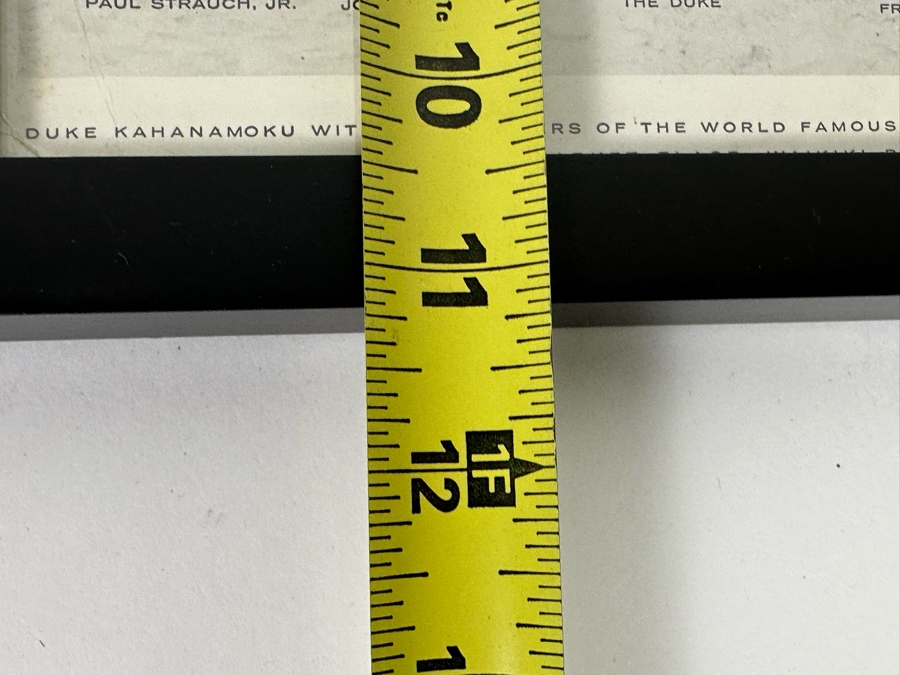 Rare Autographed B&W Poster Of Duke Kahanamoku With The Officers Of The World Famous Duke Kahanamoku Surf Club: Autographed By Duke Kahanamoku, Butch Van Artsdalen, Fred Hemmings And Paul Strauch, Jr. Framed 9 X 11 [Photo 15]