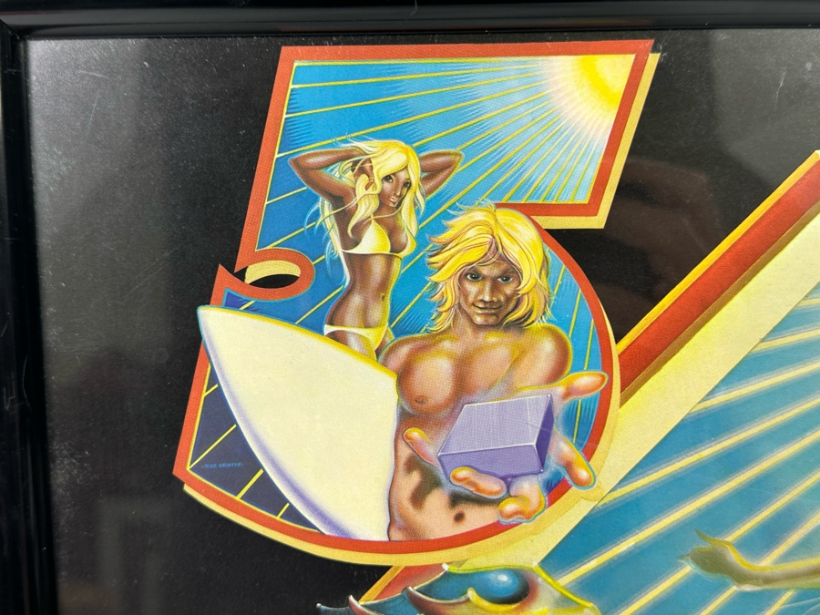 Five Summer Stories Surf Movie Poster Artwork By Rick Griffin Framed 13.5 X 18.5 [Photo 4]