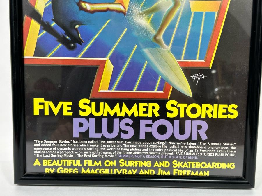 Five Summer Stories Surf Movie Poster Artwork By Rick Griffin Framed 13.5 X 18.5 [Photo 7]