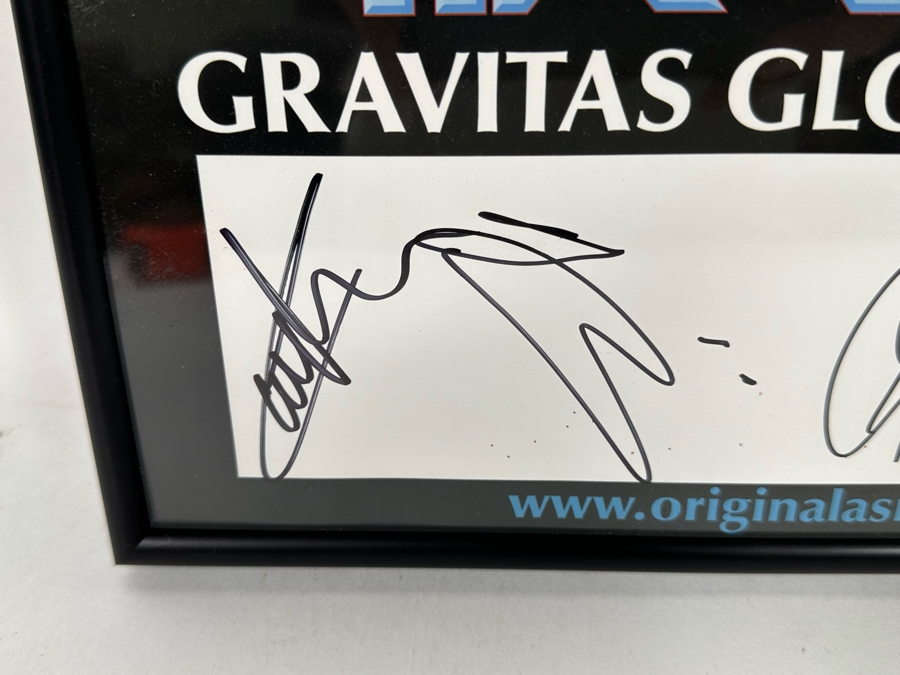 Autographed Concert Poster Of Rock Band Asia Gravitas Global 2014/15 Framed 12 X 17.5 [Photo 5]
