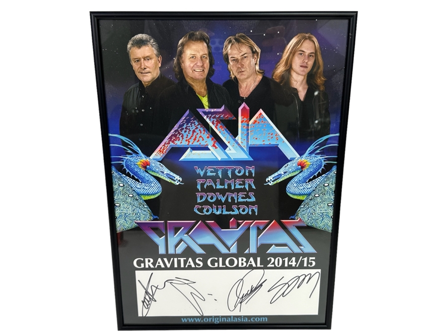 Autographed Concert Poster Of Rock Band Asia Gravitas Global 2014/15 ...