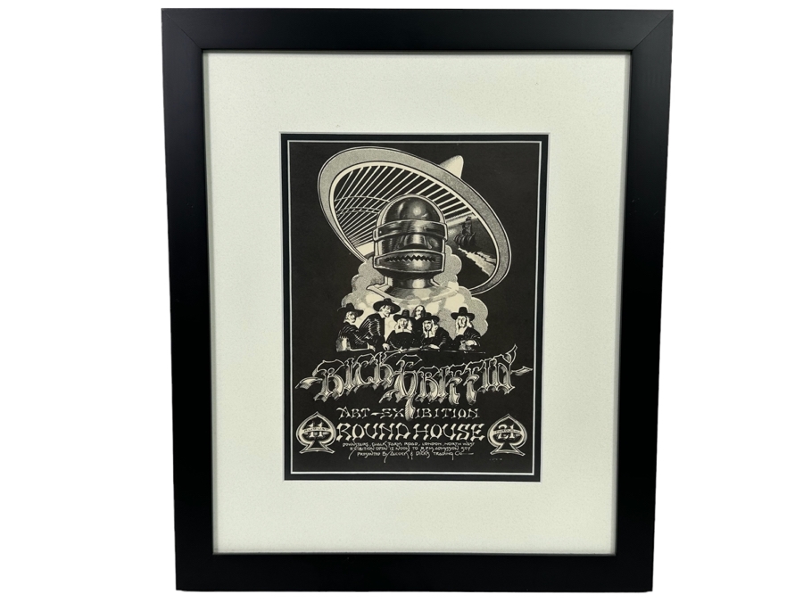 Rick Griffin Art Exhibition Poster Round House London Vintage 1976 8 X 11 Framed 15 X 18 [Photo 2]