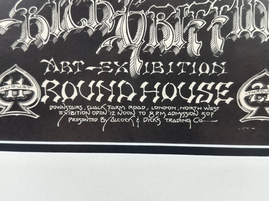 Rick Griffin Art Exhibition Poster Round House London Vintage 1976 8 X 11 Framed 15 X 18 [Photo 7]