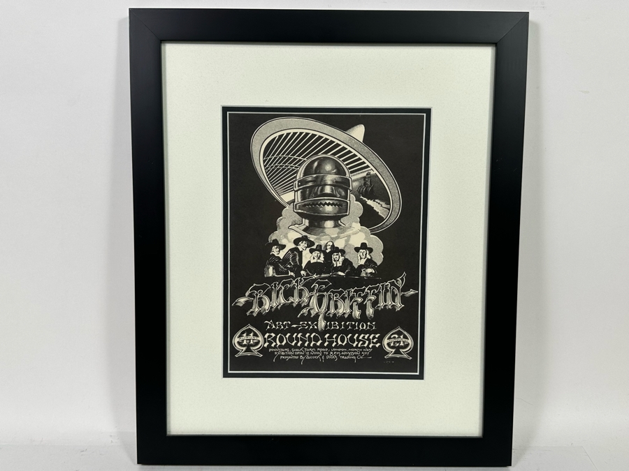Rick Griffin Art Exhibition Poster Round House London Vintage 1976 8 X 11 Framed 15 X 18 [Photo 3]