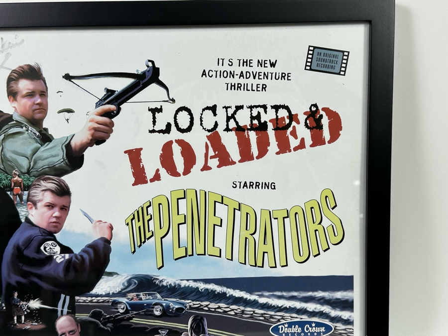 Autographed Surf Music Band The Penetators Locked & Loaded Framed 19 X 15.5 [Photo 4]