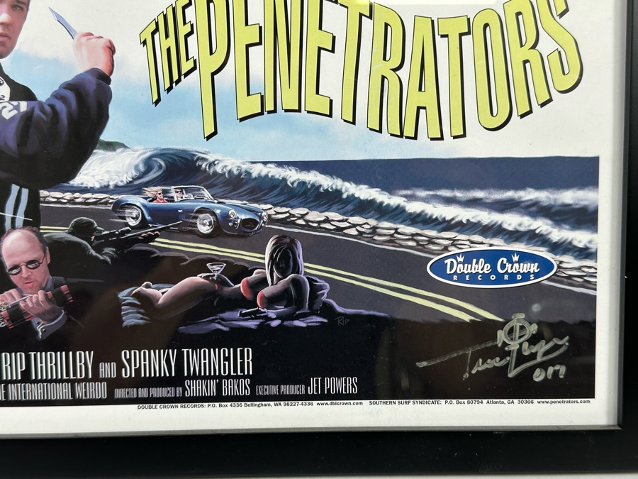 Autographed Surf Music Band The Penetators Locked & Loaded Framed 19 X 15.5 [Photo 8]
