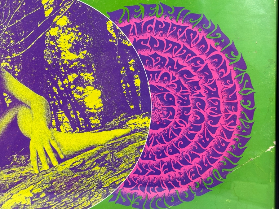 Country Joe & The Fish, Lee Michaels, Flamin' Groovies, Mad River, Mount Rushmore, Blue Cheer Vintage 1967 Concert Poster Avalon Ballroom Bob Schnepf / Thomas Weir Family Dog FD-99-1 Framed 28 X 11 [Photo 14]