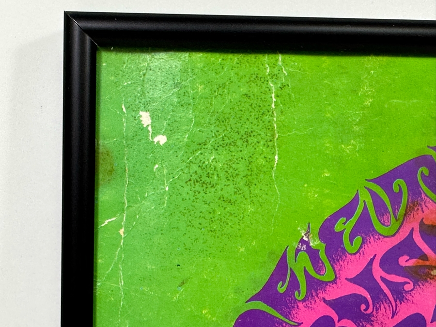 Country Joe & The Fish, Lee Michaels, Flamin' Groovies, Mad River, Mount Rushmore, Blue Cheer Vintage 1967 Concert Poster Avalon Ballroom Bob Schnepf / Thomas Weir Family Dog FD-99-1 Framed 28 X 11 [Photo 12]