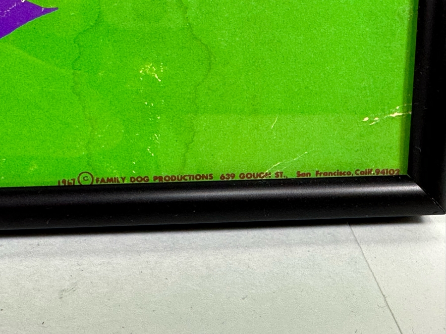 Country Joe & The Fish, Lee Michaels, Flamin' Groovies, Mad River, Mount Rushmore, Blue Cheer Vintage 1967 Concert Poster Avalon Ballroom Bob Schnepf / Thomas Weir Family Dog FD-99-1 Framed 28 X 11 [Photo 18]