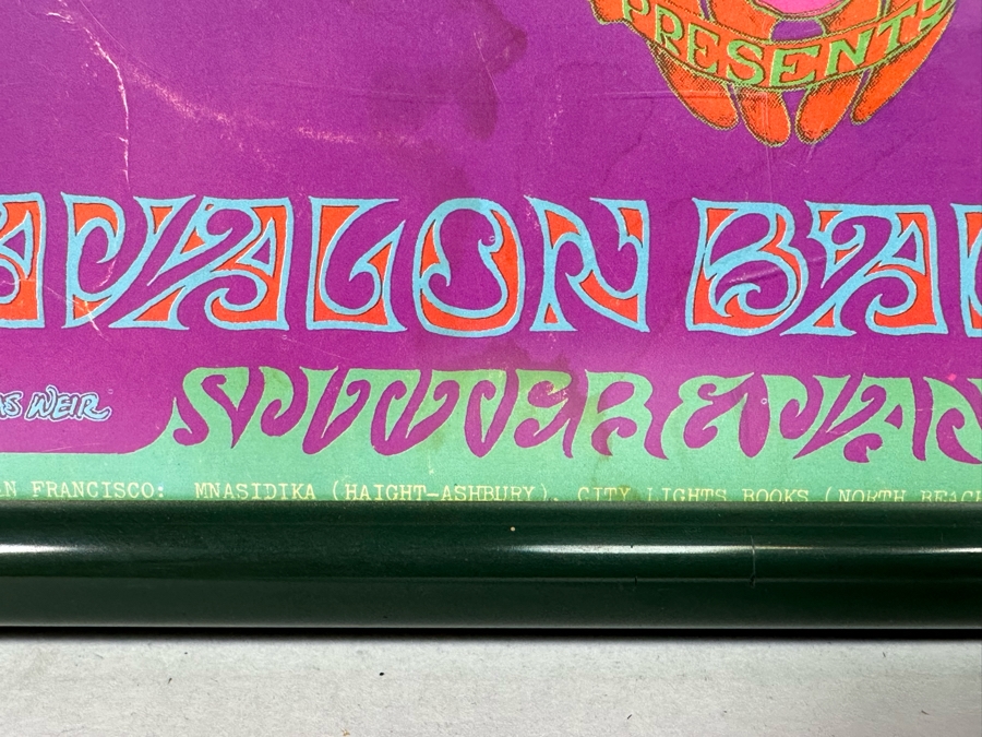 Jim Kweskin Jug Band, Blue Cheer, Country Joe Vintage 1967 Concert Poster Avalon Ballroom Family Dog FD-98 11 X 28 [Photo 13]