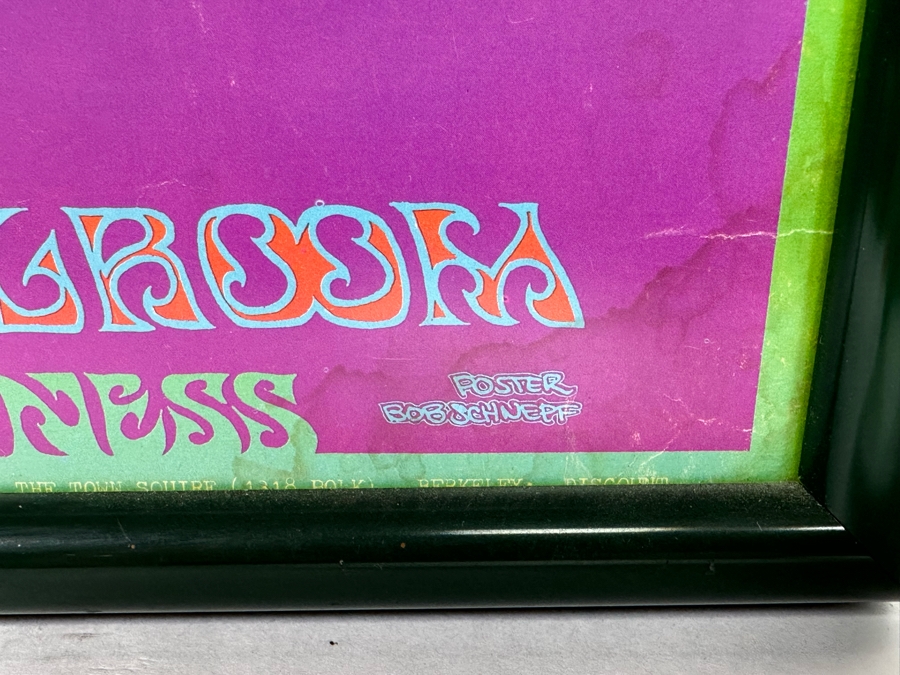 Jim Kweskin Jug Band, Blue Cheer, Country Joe Vintage 1967 Concert Poster Avalon Ballroom Family Dog FD-98 11 X 28 [Photo 15]