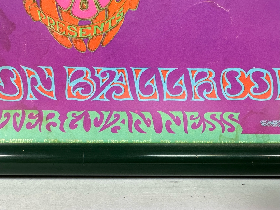 Jim Kweskin Jug Band, Blue Cheer, Country Joe Vintage 1967 Concert Poster Avalon Ballroom Family Dog FD-98 11 X 28 [Photo 14]