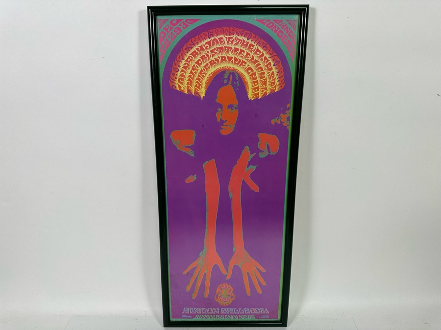 Jim Kweskin Jug Band, Blue Cheer, Country Joe Vintage 1967 Concert Poster Avalon Ballroom Family Dog FD-98 11 X 28 [Photo 2]
