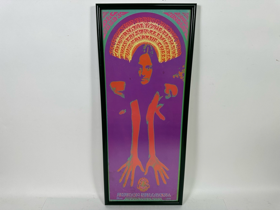 Jim Kweskin Jug Band, Blue Cheer, Country Joe Vintage 1967 Concert Poster Avalon Ballroom Family Dog FD-98 11 X 28 [Photo 4]