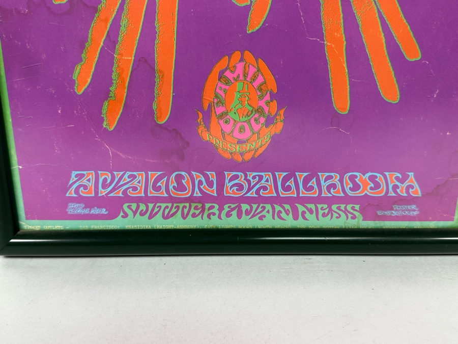 Jim Kweskin Jug Band, Blue Cheer, Country Joe Vintage 1967 Concert Poster Avalon Ballroom Family Dog FD-98 11 X 28 [Photo 11]