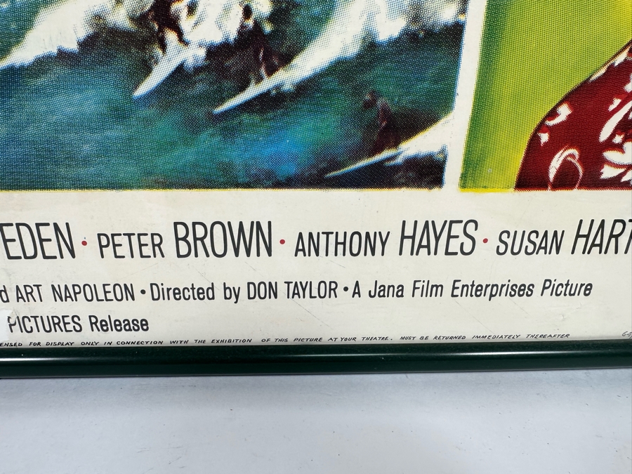 Large Vintage Ride The Wild Surf Movie Poster Framed, An Original Surf Movie Poster 28 X 41 [Photo 15]