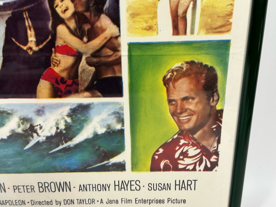 Large Vintage Ride The Wild Surf Movie Poster Framed, An Original Surf Movie Poster 28 X 41 [Photo 10]