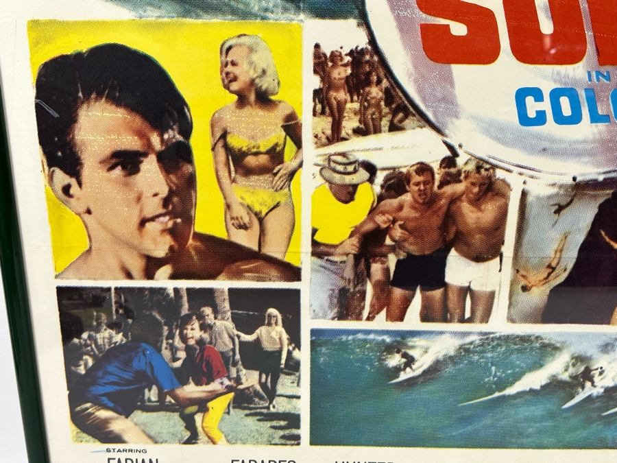 Large Vintage Ride The Wild Surf Movie Poster Framed, An Original Surf Movie Poster 28 X 41 [Photo 7]