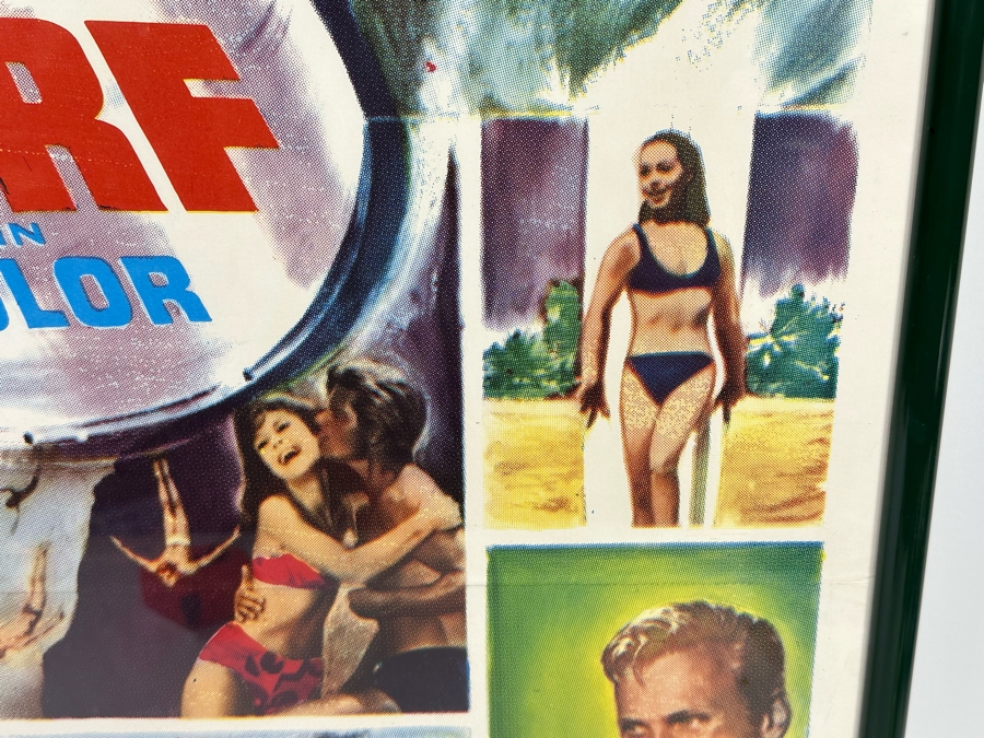 Large Vintage Ride The Wild Surf Movie Poster Framed, An Original Surf Movie Poster 28 X 41 [Photo 9]