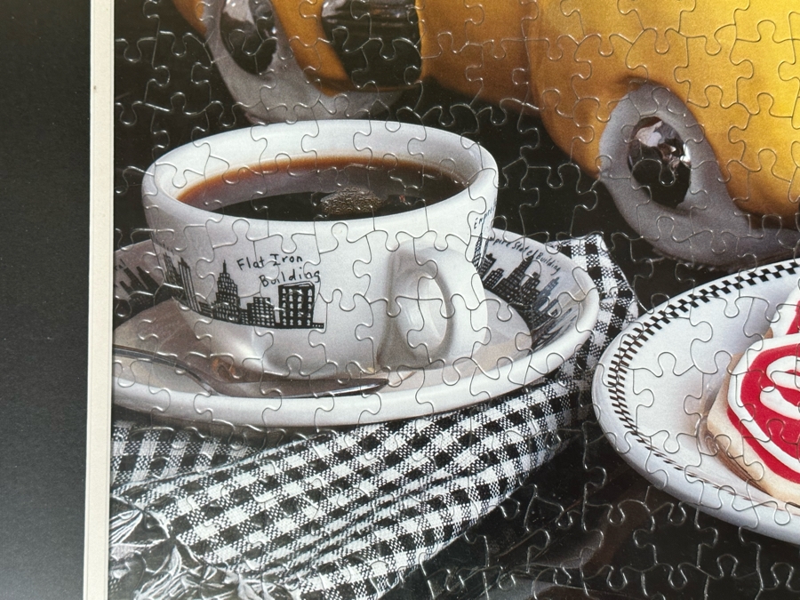 Framed Puzzle Of Sid's Radio Taxi Cab NYC Glenn Appleman 26.5 X 26.5 [Photo 6]