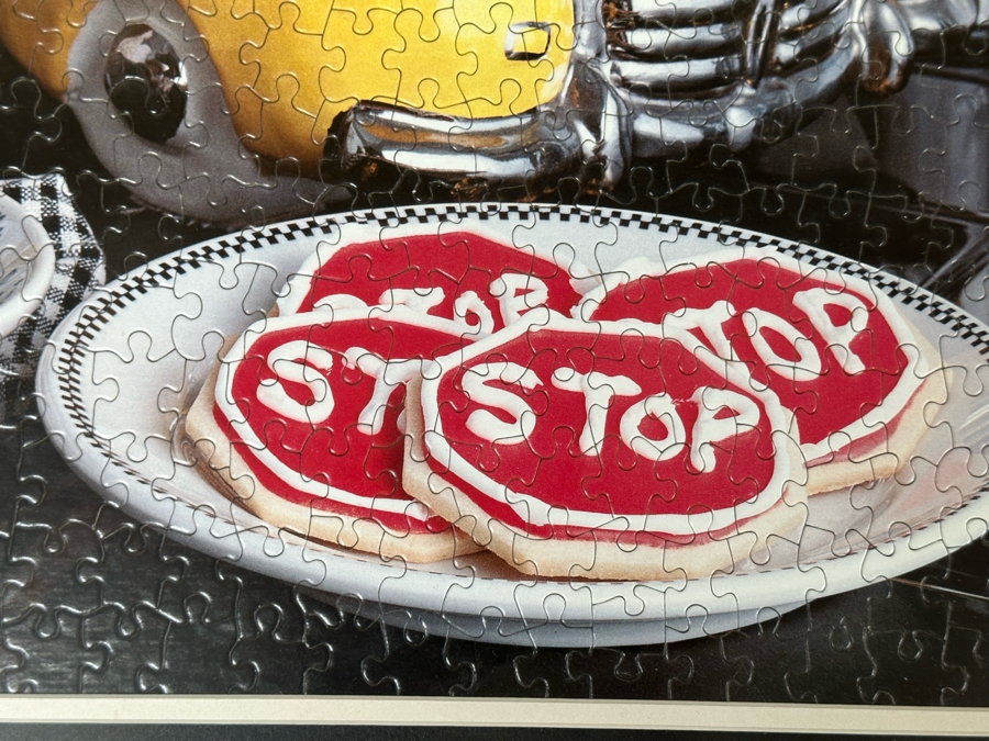 Framed Puzzle Of Sid's Radio Taxi Cab NYC Glenn Appleman 26.5 X 26.5 [Photo 7]