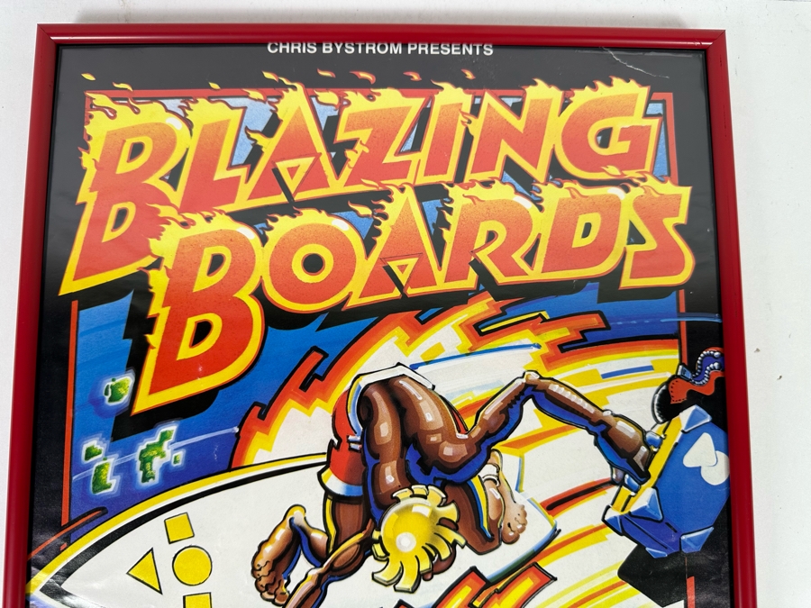 Vintage Blazing Boards Rick Griffin Artwork Surf Movie Poster Framed 12 X 18.5 [Photo 4]