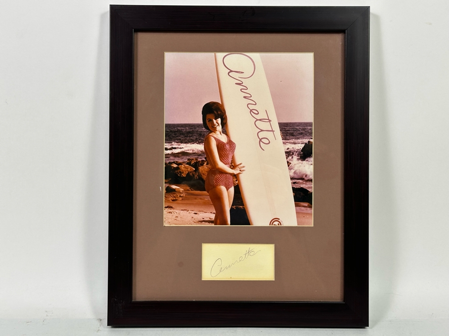 Autograph And Color Photograph Of Annette Funicello Framed 13 X 16 [Photo 3]