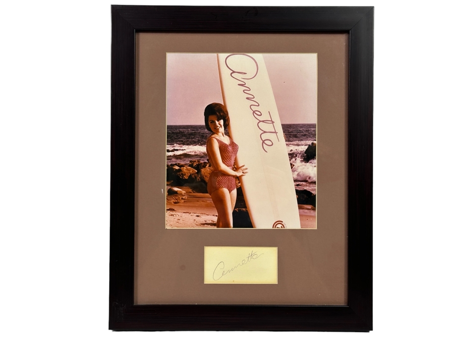 Autograph And Color Photograph Of Annette Funicello Framed 13 X 16 [Photo 1]