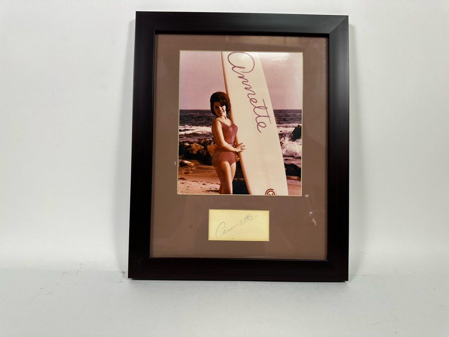Autograph And Color Photograph Of Annette Funicello Framed 13 X 16 [Photo 4]