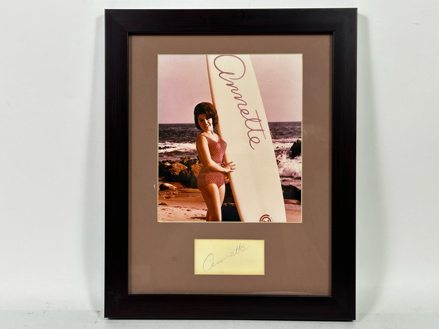 Autograph And Color Photograph Of Annette Funicello Framed 13 X 16 [Photo 2]