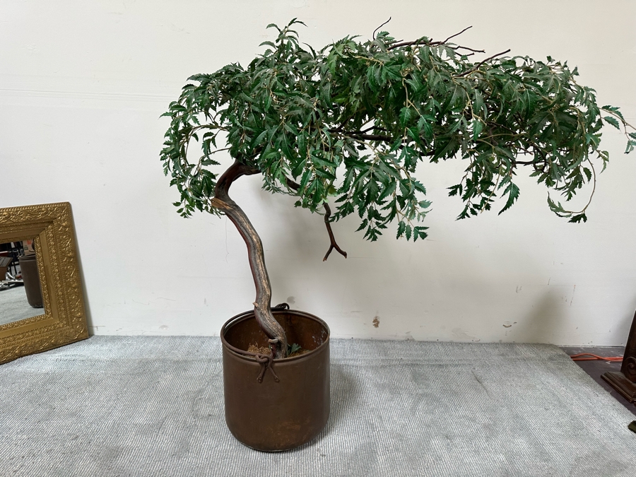 Last Minute Add - Artificial Tree 52W X 51H In Copper Pot 14.5W [Photo 2]