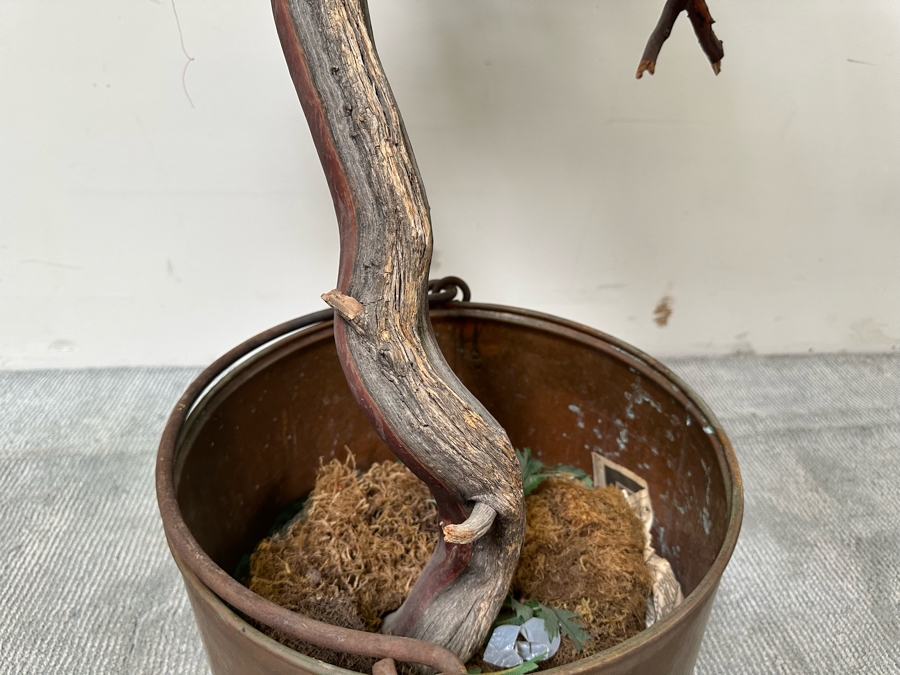 Last Minute Add - Artificial Tree 52W X 51H In Copper Pot 14.5W [Photo 5]