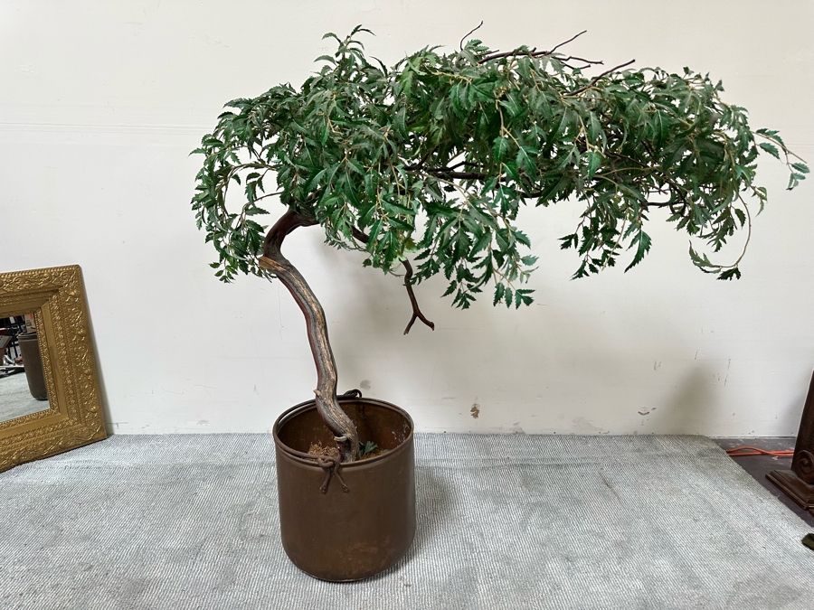 Last Minute Add - Artificial Tree 52W X 51H In Copper Pot 14.5W [Photo 3]