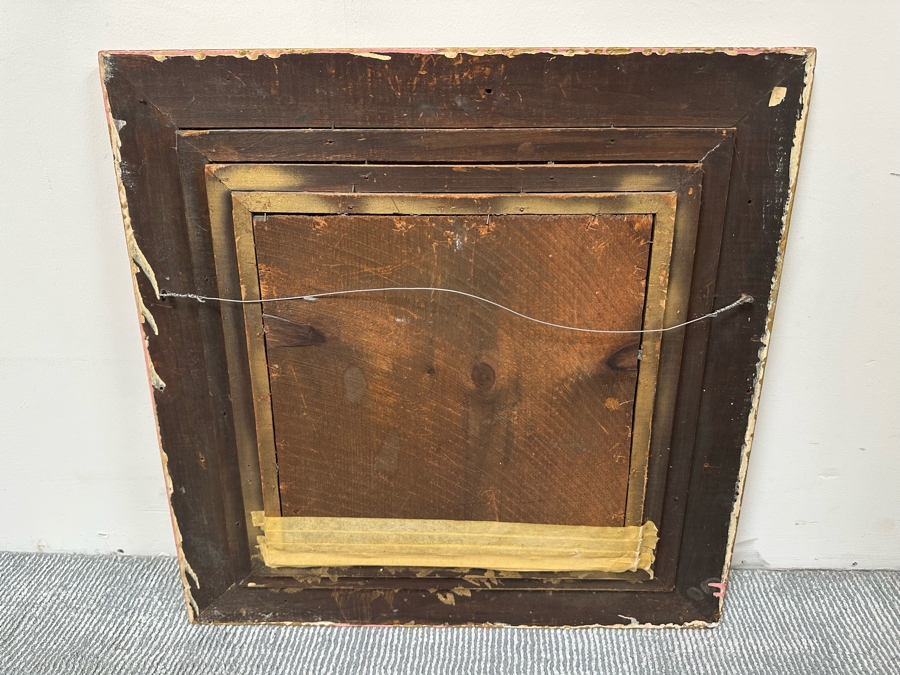 Last Minute Add - Antique Gilt Wall Mirror 25.5 X 25.5 [Photo 5]