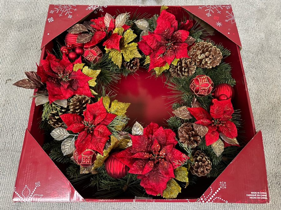 Last Minute Add - Large 28' Christmas Wreath Decoration [Photo 2]