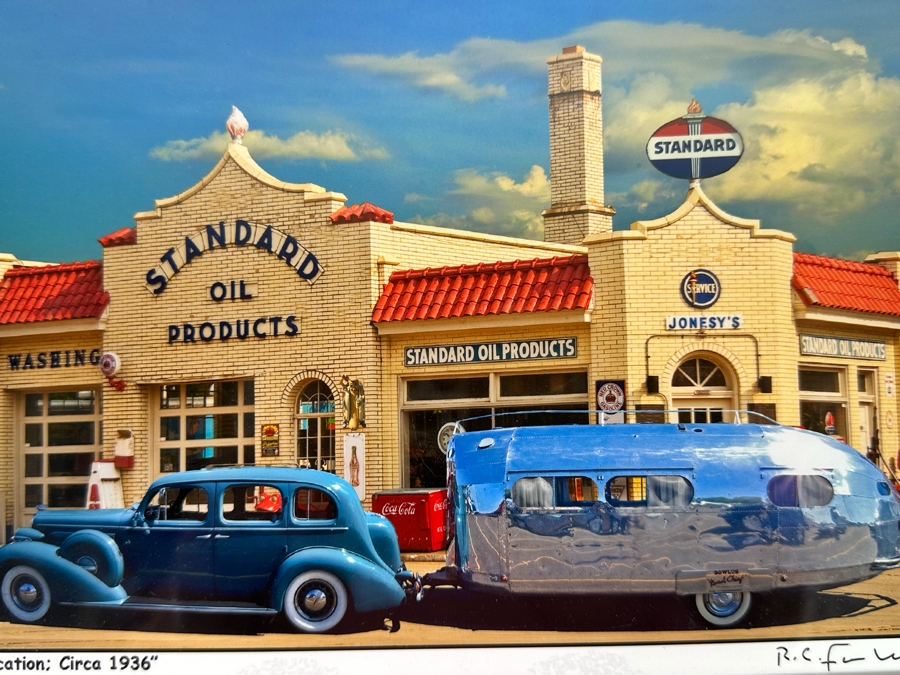 Pair Of Signed R. C. Fulwiler Archival Inkjet Photographs Of Old Gas Service Stations Framed 10 X 7 [Photo 7]
