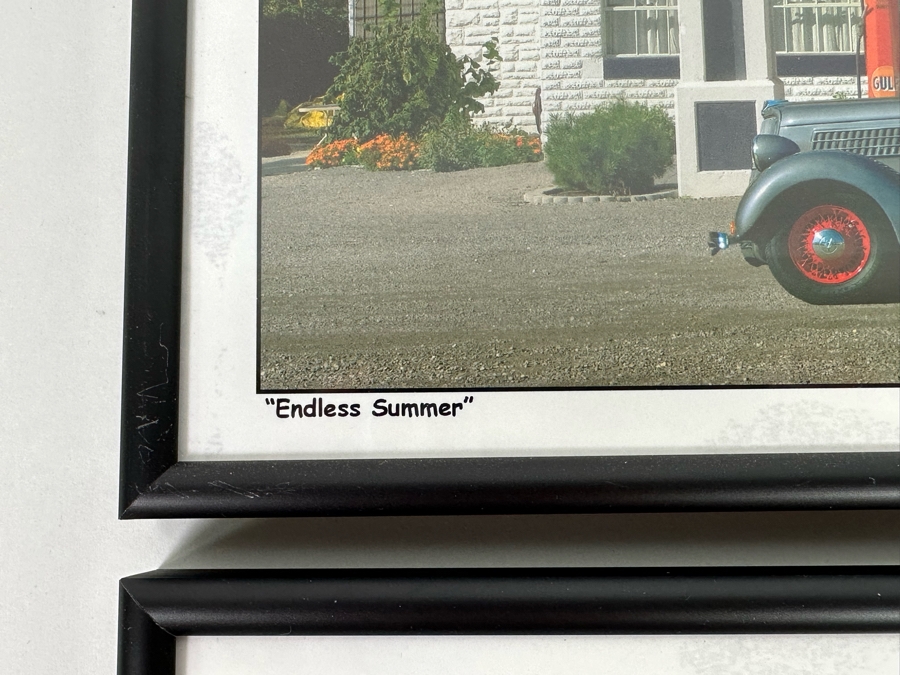 Pair Of Signed R. C. Fulwiler Archival Inkjet Photographs Of Old Gas Service Stations Framed 10 X 7 [Photo 4]