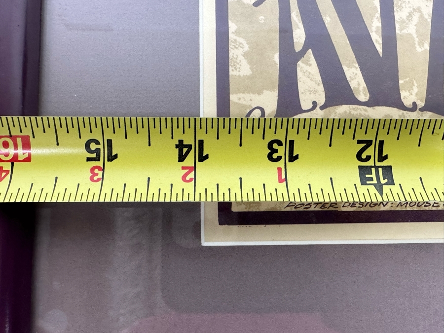 Jefferson Airplane And Great Society (Snake Lady) 1966 Concert Poster Artist Stanley Mouse / Alton Kelley / Franz Stuck Avalon Ballroom Family Dog FD-17 14 X 18.5 Framed 19 X 24 [Photo 13]