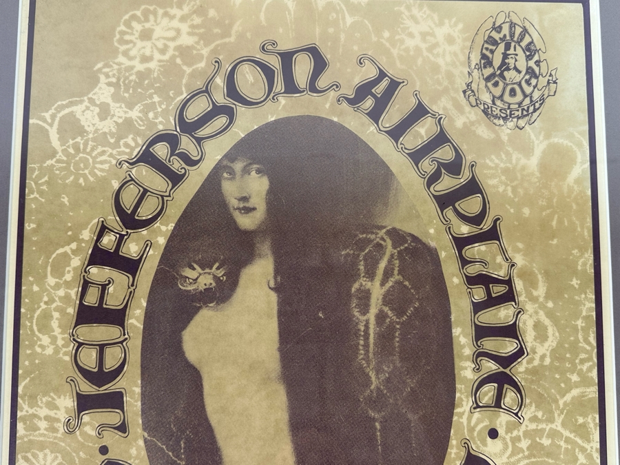Jefferson Airplane And Great Society (Snake Lady) 1966 Concert Poster Artist Stanley Mouse / Alton Kelley / Franz Stuck Avalon Ballroom Family Dog FD-17 14 X 18.5 Framed 19 X 24 [Photo 8]