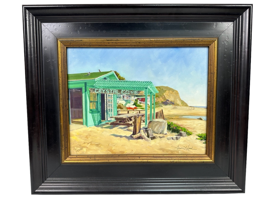 Susan Hoehn Signed Limited Edition Giclee On Canvas Titled Crystal Cove 11 X 14 Framed [Photo 2]