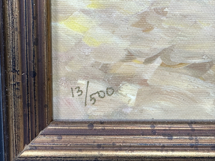 Susan Hoehn Signed Limited Edition Giclee On Canvas Titled Crystal Cove 11 X 14 Framed [Photo 8]