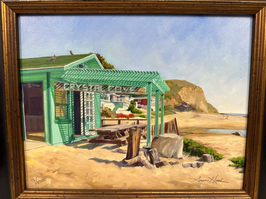 Susan Hoehn Signed Limited Edition Giclee On Canvas Titled Crystal Cove 11 X 14 Framed [Photo 3]