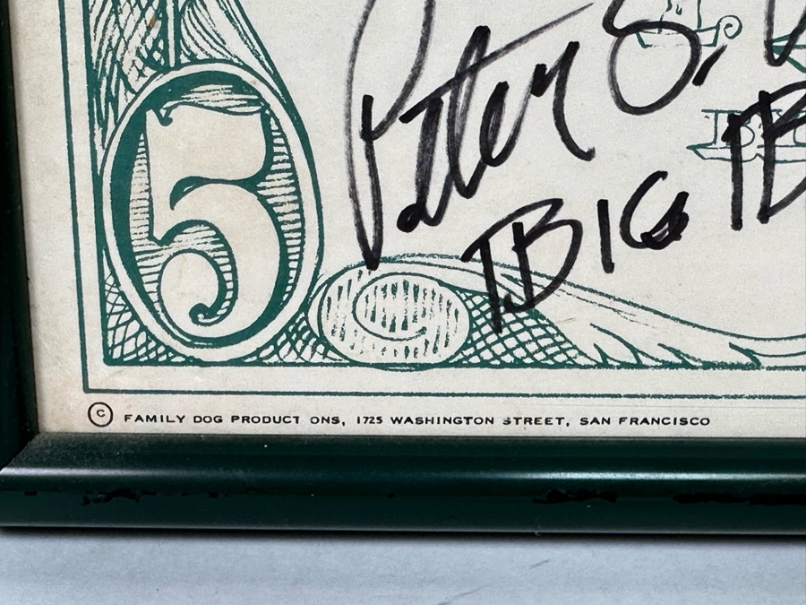 Autographed Big Brothers & The Holding Co With Janis Joplin, Oxford Circle, Bo Diddley And Sons Of Adam 1966 Concert Poster Artist Stanley Mouse / Alton Kelley Avalon Ballroom Family Dog FD-19-2 Framed 24.5 X 11 [Photo 11]