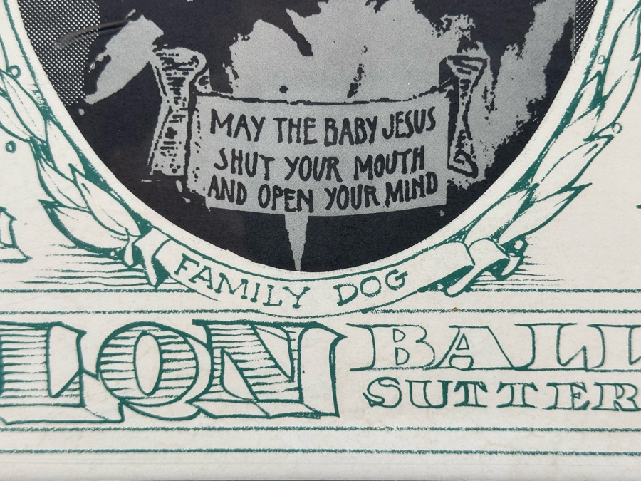 Autographed Big Brothers & The Holding Co With Janis Joplin, Oxford Circle, Bo Diddley And Sons Of Adam 1966 Concert Poster Artist Stanley Mouse / Alton Kelley Avalon Ballroom Family Dog FD-19-2 Framed 24.5 X 11 [Photo 7]