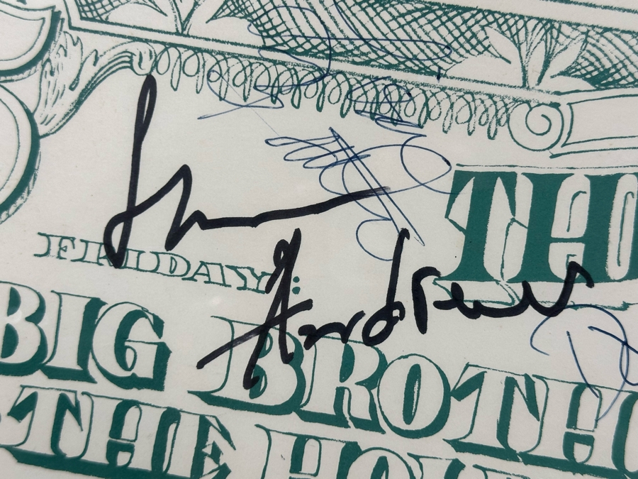 Autographed Big Brothers & The Holding Co With Janis Joplin, Oxford Circle, Bo Diddley And Sons Of Adam 1966 Concert Poster Artist Stanley Mouse / Alton Kelley Avalon Ballroom Family Dog FD-19-2 Framed 24.5 X 11 [Photo 14]