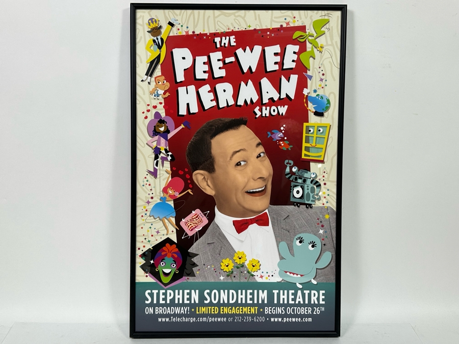 The Pee-Wee Herman Show Stephen Sondheim Theatre Poster Framed 14 X 22.5 [Photo 2]